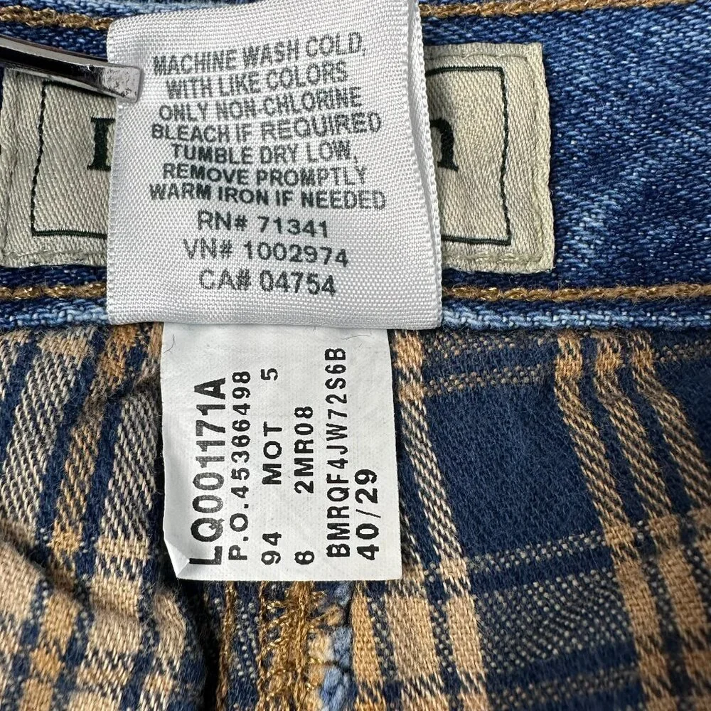 L.L. Bean Men's Double L Natural Fit Flannel-Lined Jeans, Size W 40 x L29, Stone